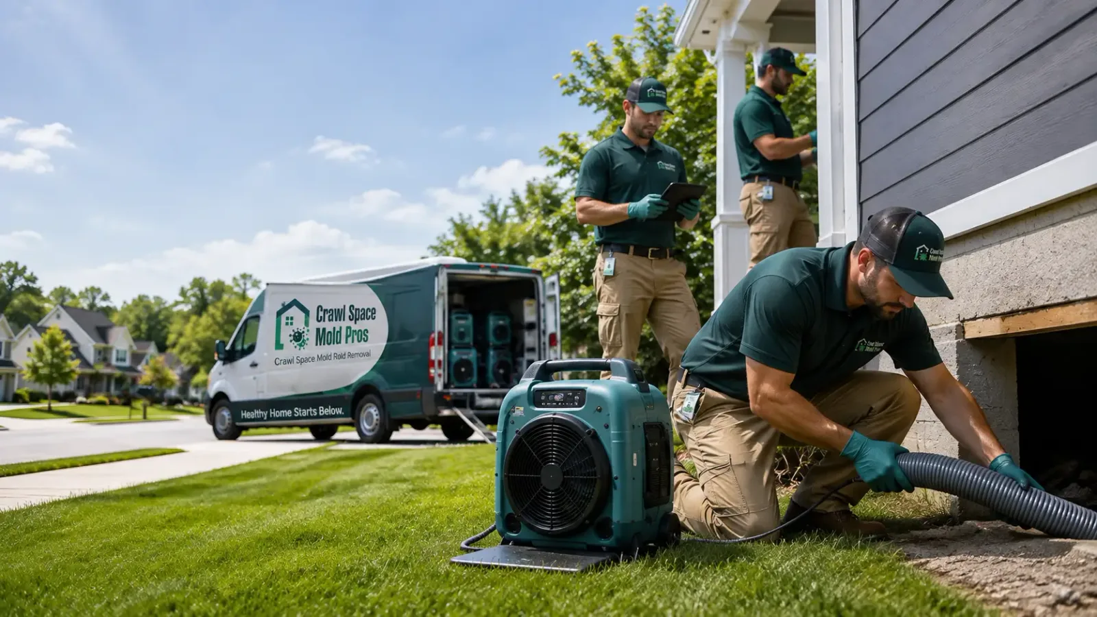 Crawl Space Mold Removal in New Burnside, IL